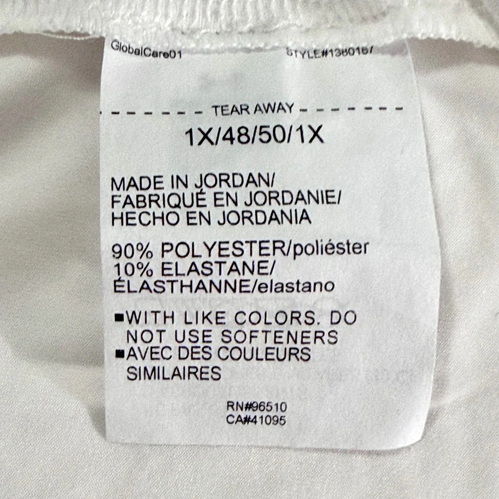 Under Armour Training Cropped Motion Top White Short Sleeve T-Shirt Size 1X - Picture 15 of 15